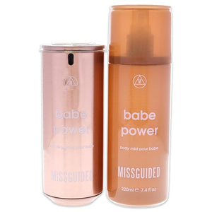 Missguided Babe Power Women 2.7oz EDP Spray 7.4oz Body Mist 2 Pc Gift Set