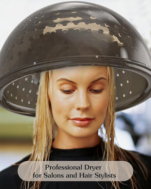 SyyBhb Professional Hooded Conditioning Salon Hair Dryer 1000W with Stand 60-Minute Timer Temperature Adjustable Angle &amp Height Adjustable Downdraft Hood