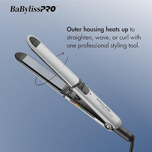 Nano Titanium Prima Ionic Hair Straightener ? Professional Flat Iron &amp; Curling Iron in One for Stylists, Pro Styling Hair Tool