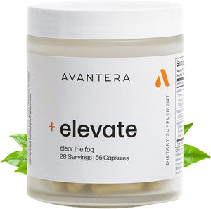 Avantera Elevate Premium Nootropic Supplement - Beat Brain Fog - Best Focus Supplements for Memory &amp; Focus Support - Energy Without Crash - 56 Count Pills for Women &amp; Men