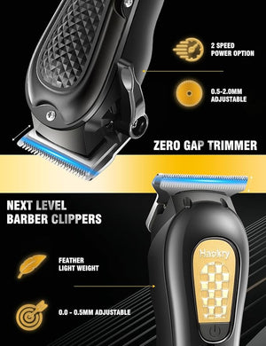 Hair Clippers &amp Trimmer for MenProfessional Barber Clippers and Trimmers SetMens Cordless Hair Clipper for Barbers Haircut KitBeard TrimmerRechargeable Electric Shaver