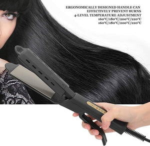 Hair Straightener, Professional Salon PTC Constant Temperature Technology Hair Styling Tools Flat Iron for Any Hair Type Auto Temperature Lock Black (US-Plug)