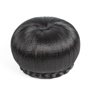Hair Bun Pieces for Women 1 Pack Synthetic Bun Braided Ponytail Hair Extensions Women's Donut Curls Accessories for Women