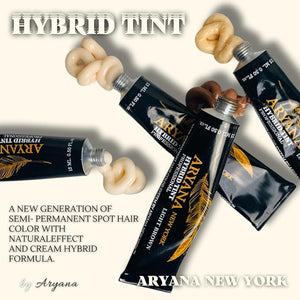 ARYANA NEW YORK Hybrid Color Professional Kit | For Professional Spot Coloring | Cream Hair Color With Natural Effect (BLACK)
