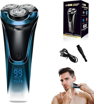 Snapbuy Electric Razor for Men Snapbuy Electric Razor Pro of Father Ipx7 Waterproof Cordless Shaver with 90-Min Runtime 4D Floating Head Rotary Shaver Fast Charging
