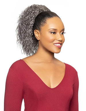 Alicia Beauty Foxy Silver Collections Synthetic Curly Style Medium Hair Piece Instant accessories Domes and Drawstrings - DS016 (F4/30)