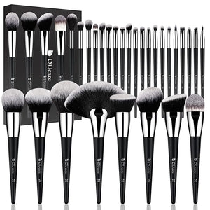 DUcare Makeup Brushes Set Professional 32Pcs Make up Brushes Premium Synthetic Kabuki Foundation Blending Face Powder Blush Concealers Eye Shadows
