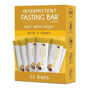 Prolon Fasting Bars | 6g Protein, 8g Fiber | Keto-Friendly, Gluten-Free, Dairy-Free, Plant-Based | Nutrition for Intermittent Fasting | Formulated to Not Break Your Fast | Nuts &amp; Honey (12 Count)