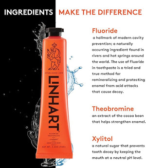 LINHART Whitening Toothpaste ? Teeth Whitening Enamel Strengthening Toothpaste with Mint Flavor (3.5 oz Pack of 3)