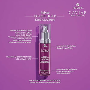Alterna Caviar Anti-Aging Infinite Color Hold Dual-Use Serum | Leave-in Treatment, Color Preserving Mask | Sulfate Free, 1.7 Fl. Oz.