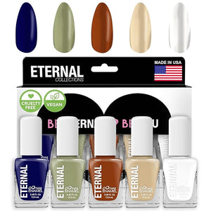 Eternal Nail Polish Set for Women (PLANET EARTH) - Nail Polish Set for Girls - Long Lasting &amp; Quick Dry Nail Polish Kit for Home DIY Manicure &amp; Pedicure - Made in USA, 13.5mL (Set of 5)