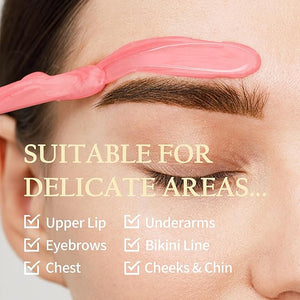 Maxpearl 2.5LB Hard Wax Beads for Hair Removal Natural Rose Formula - Brazilian Waxing Sensitive Skin Face Underarms Legs Back Chest and More with 20 Wax Sticks Pink