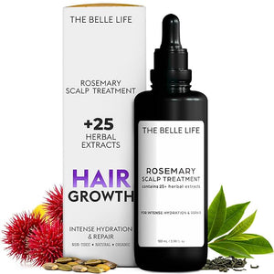 Sebastian Diaz Rosemary Hair Oil Scalp Treatment inspired by THE INNATE LIFE 100ml 3.4 fl oz Nourishes and Supports Fuller-Looking Hair with Organic Rosemary Oil