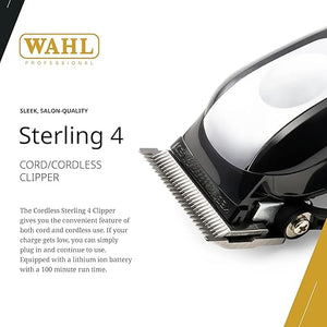 Wahl Professional - Sterling 4 - Cordless Hair Clippers for Men and Women - Professional Barber-Quality Hair Cutting Tools