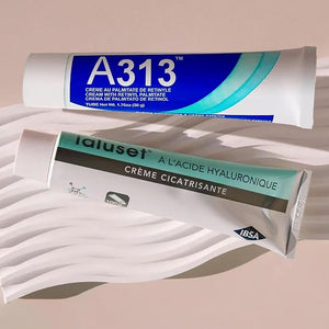 A313 Retinol Cream + Ialuset Hyaluronic Acid Cream Bundle ? French Pharmacy Anti-Aging Skincare Duo for Wrinkles, Hydration, Collagen Support, Acne, and Radiant Skin ? Vitamin A &amp; HA Night Cream S