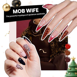 Beetles Gel Nail Polish Set - Transcendent Allure 60 Colors Winter Gel Polish Kit Orange Burgundy Red Green Brown Blue White Black Purple Glitter with Base Top Coat UV LED Needed DIY Gifts for Women