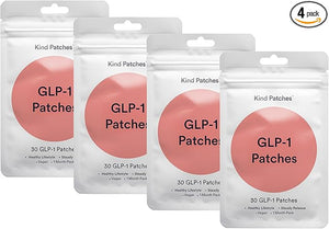 GLP-1 Patches by Kind Patches for Women and Men - 4 Pack, 120 Count