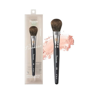 Piccasso 108 Blusher Brush ? Soft Gray Squirrel Hair for Smooth and Natural Cheek Makeup Fluffy Powder Applicator with Excellent Color Payoff Small Face Brush for Daily Use Professional Beauty