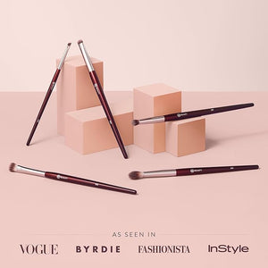 BK BEAUTY - BRUSH SET FOR HOODED OR SMALLER EYES (5PC) - Eyeshadow Brush Set for Blending Smudging &amp Defining Eyeshadow and Eyeliner | Premium Eye Makeup Brushes for Precise Application