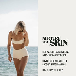 PIRETTE Hydrating Body Lotion for Men &amp; Women, Lightweight, Fast-Absorbing Body Moisturizer with Coconut Oil, Macadamia Oil &amp; Shea Butter, Daily Skin Moisturizing Lotion in Pump Bottle, 8 fl o