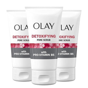 Facial Cleanser by Olay Regenerist Detoxifying Pore Scrub &amp Exfoliator 5 Oz (Pack of 3)
