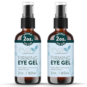 Eva Naturals Eye Gel for Dark Circles Bags &amp Puffiness ? Anti-Aging Serum with Peptides Hyaluronic Acid &amp Botanicals ? Firming Under Eye Treatment for Wrinkles Fine Lines &amp Tired Skin ?