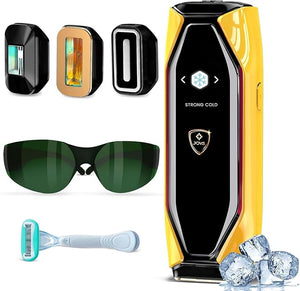 JOVS Laser Hair Removal 37¡ÆF Painless Hair Removal Device with Sapphire Ice-Cooling 3 in 1 Hair Removal &amp Skin Rejuvenation for Women and Men 8 Modes Skin Care for Whole Body Touch Screen