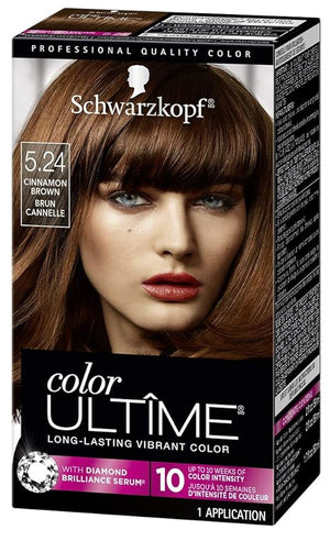 Schwarzkopf Color Ultime Permanent Hair Color Cream 5.24 Cinnamon Brown
