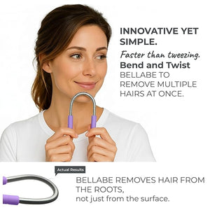 Set of 2 Bellabe Facial Hair Removers ? Assorted Colors | Made in USA | Quick &amp; Easy Hair Removal for Upper Lip, Chin, Cheeks, Neck Area, &amp; Sideburns