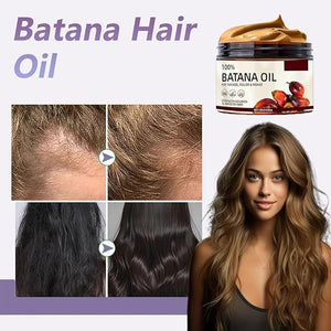 Batana Oil for Hair Growth Organic Batana Oil Paste 100% Pure Natural Raw BatanaOil from Honduras Repairs Damaged Hair Prevents Hair Loss Enhances Thickness (2pcs)