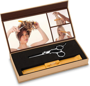 Original CreaClip MEDIUM and Scissors For FINE THIN HAIR - As seen on Shark Tank - Hair Cutting Tool for Layers Bangs Split Ends Kids Hair Cut Hair Cutting Guide