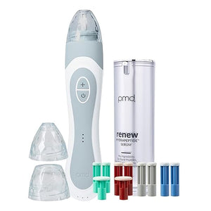 PMD Beauty Personal Microderm Elite Microdermabrasion Machine Kit for Face Body-Exfoliating Crystals and Vacuum Suction for Fresh Radiant Skin-Three Speed and Suction
