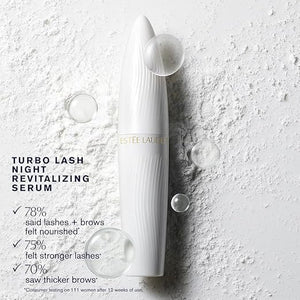 Est?e Lauder Turbo Lash Night Revitalizing Lash + Brow Serum with Hyaluronic Acid | Stronger &amp Thicker Looking Eyelashes &amp Brows 0.2 Fl Oz