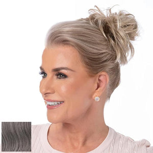 Toni Brattin Twist Classic - Hair Piece Accessory - Instant Volume &amp; Styling for Women - Wrap Around Short or Long Ponytail - Quick and Easy to Use Wrap Up Bun - Heat-Friendly Fiber (Salt &amp; Pe