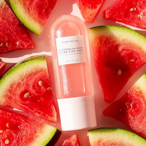 Glow Recipe Watermelon Glow Facial Spray + Hydrating Mist - Ultra-Fine Face Mist with Hyaluronic Acid + Hibiscus AHA to Refresh Dry Skin &amp Enhance Dewy Makeup - Suitable for All Skin Types (75ml)