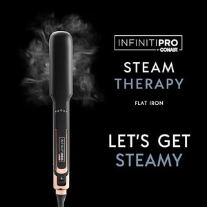 INFINITIPRO by CONAIR Steam Therapy Flat Iron 1 1/2-inch Hair Straightener