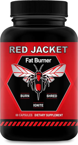 Red Jacket Thermogenic Fat Burner ? Advanced Weight Loss Pills for Energy Boost Metabolism Ignite Extreme Shred and Focus ? Ultra Potent Diet Supplement for Lean Body and Performance Power