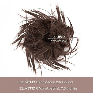 Hair Accessories Synthetic Bun Ponytail Hair Extensions Headband Messy Bun with Elastic Rubber Band Ponytail Wig Hair Bun for Women Hair Pieces For Women(1B#)