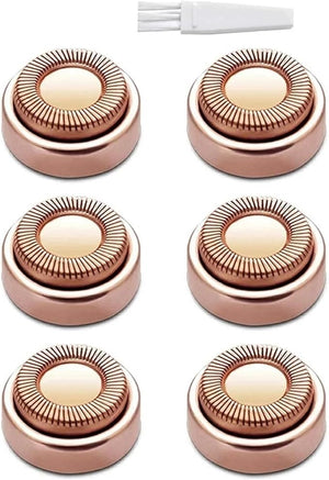 Electric Hair Remover Replacement Head Lipstick Shaver Electric Eyebrow Trimmer Mini Shaver Epilator Painless Women's Shaving(2pcs)