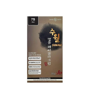 Suwall Luxury Hair Color Cream 120g + 120g 7S Black