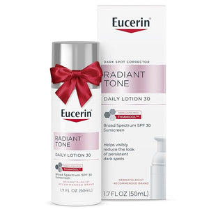 Eucerin Radiant Tone Daily Face Lotion with SPF 30 Dark Spot Corrector with Thiamidol Helps Visibly Reduce the Look of Dark Spots All Skin Types Holiday Gifts for Self Care 1.7 Fl Oz Bottle