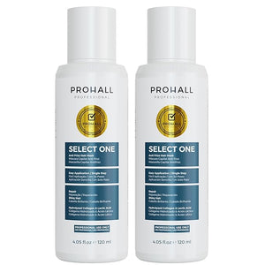 Brazilian Keratin Treatment Blowout Complex-PROHALL SELECT ONE 4.05 oz-Formaldehyde Free Keratin Hair Treatment-Queratina Brasile?a Keratina Para Alisar el Pelo Sin Formol-Pack of 2