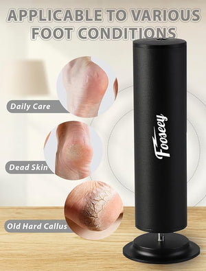 Dermave Foot Callus Remover Professional Pedicure Tool for Feet with 60pcs Sandpaper Discs Electric Callus Remover for FeetAdjustable Speed Aluminum Foot File for Dead Skin Black