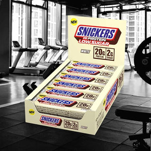 Snickers Bars - Low Sugar High Protein Bars- White Chocolate - 12x57g12 Count (Pack of 1)