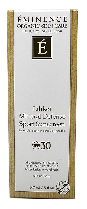 Lilikoi Mineral Defense Sport SPF 30 by Eminence for Unisex - 5 oz Sunscreen