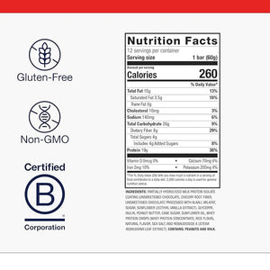 Metagenics Ultra Protein Bar - Protein Fitness Bar with 19 grams of Protein and 8 grams of Dietary Fiber Peanut Butter Flavor 12 Bars