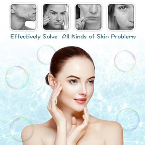 HXDZFX LED FACIAL LIGHT THERAPY MASK-Led Face Mask Light Therapy, 7 Led Light Therapy Facial Skin Care Mask - Blue &amp; Red Light for Acne Photon Mask - Skin Care Mask for Face and Neck.White