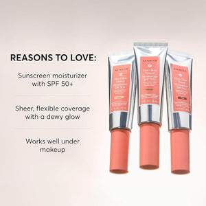 Naturium Dew-Glow Tinted Moisturizer SPF 50+ Medium Daily Moisturizing Sunscreen &amp Face Primer with Tint Skin Protector with Dewy Finish 1.7 oz