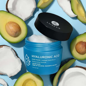 Luseta Hyaluronic Acid Intense Moisture Hair Mask Hydrate Dry Hair Enhance manageability for Men &amp Women 16.9oz