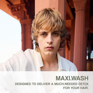 KEVIN.MURPHY MAXI.WASH - Detox Shampoo - Removes Build-Up &amp Minerals - Colour Safe - Also a Scalp Shampoo - Sulphate Free &amp Paraben Free - 250 mL / 8.4 fl oz